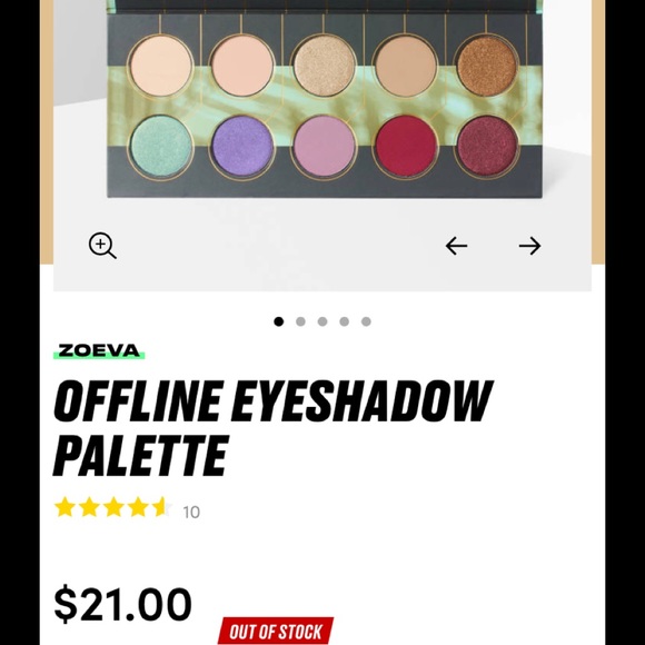 NWT Zoeva Offline Eyeshadow Palette, 10 pan - Picture 4 of 6